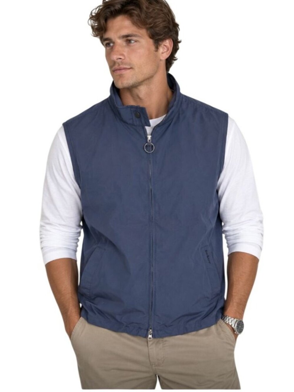 Barbour Lightweight Royston Gilet Navy Blue NWT - Size M
